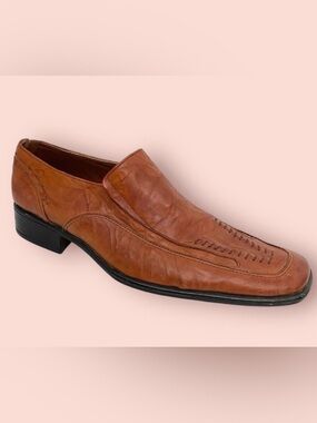 3/$10 Foremost Dress Shoes 7 (40) Brown Leather